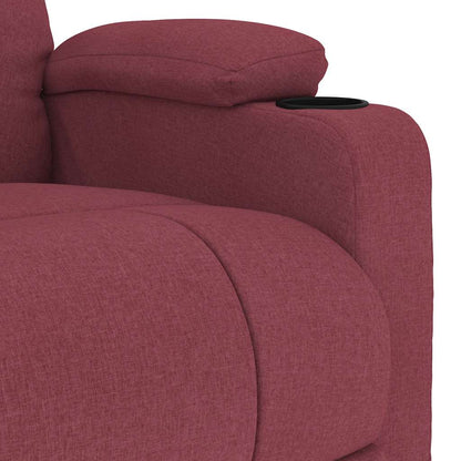 Masážní Křeslo Vínové Textil