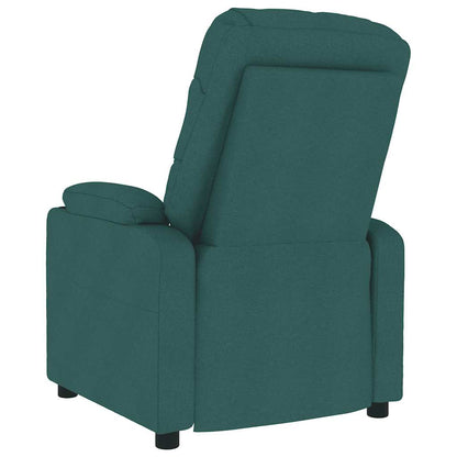 Masážní Křeslo Tmavě Zelené Textil