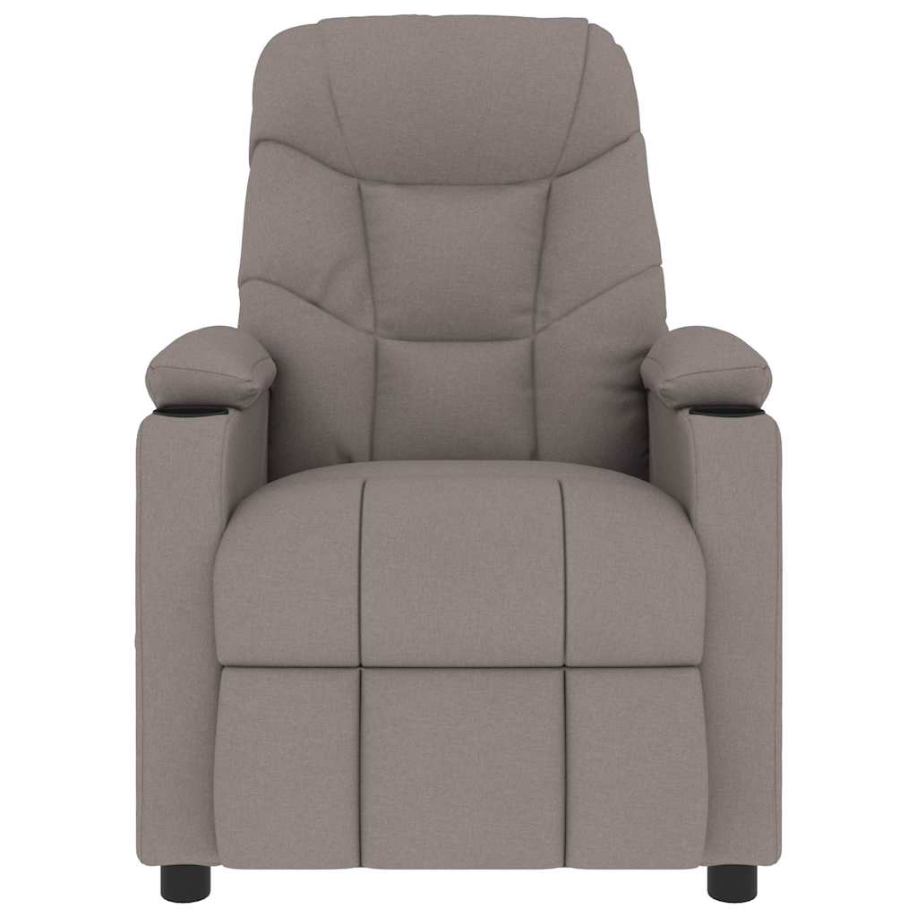 Masážní Křeslo Taupe Textil