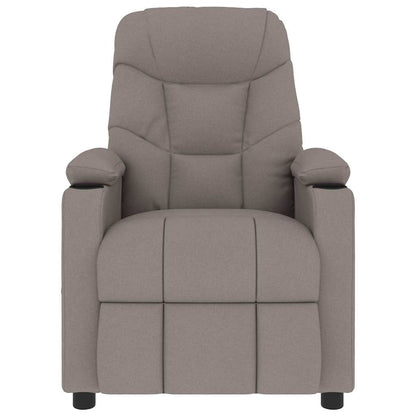 Masážní Křeslo Taupe Textil