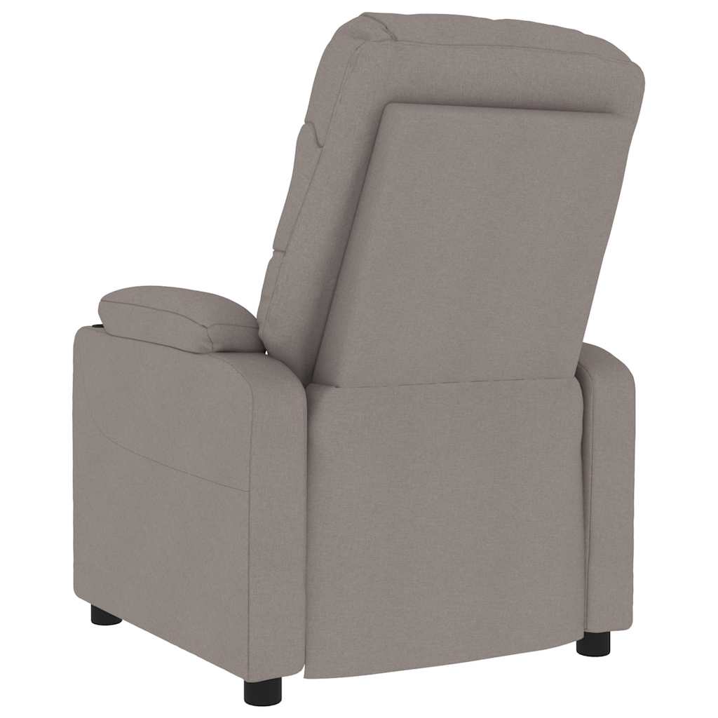Masážní Křeslo Taupe Textil