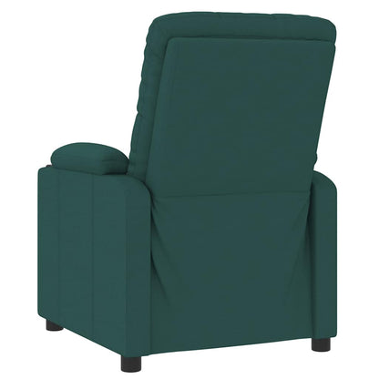 Polohovací Křeslo Tmavě Zelené Textil