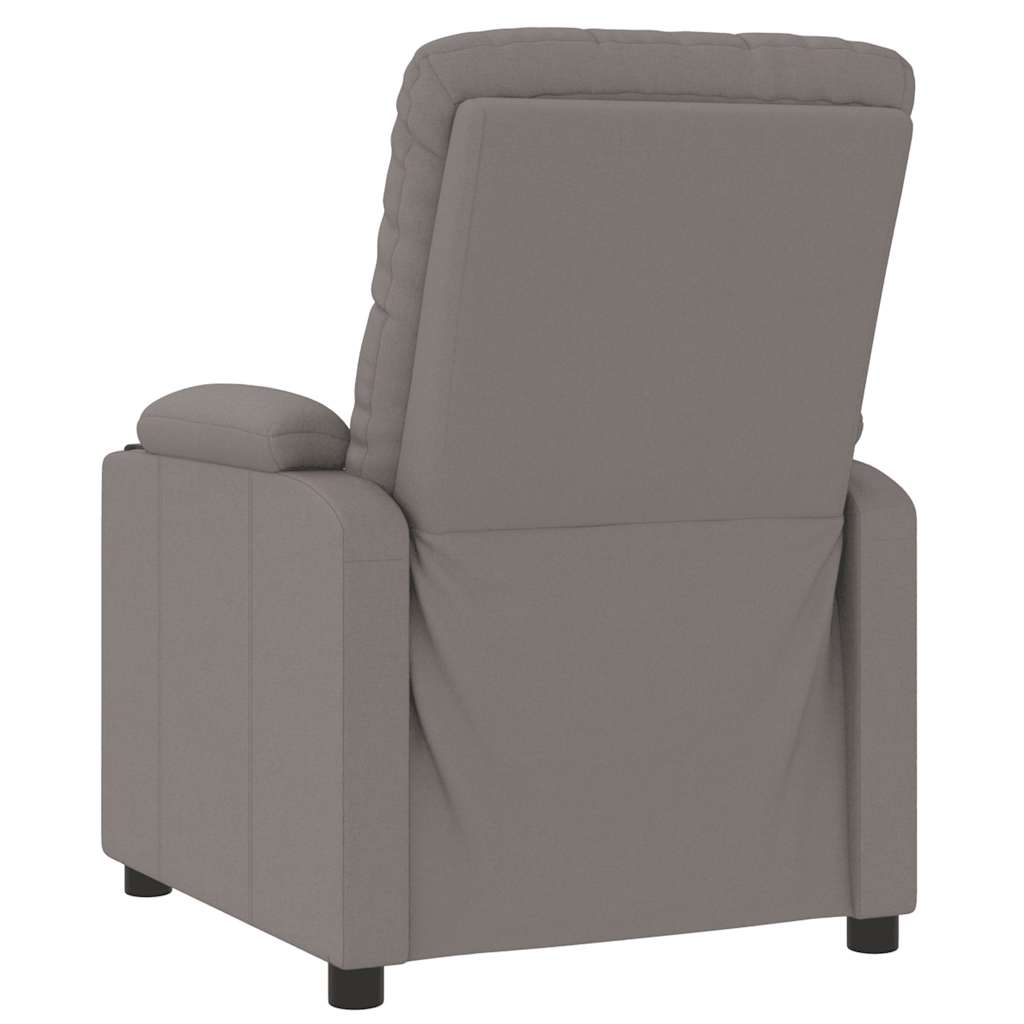 Polohovací Křeslo Taupe Textil