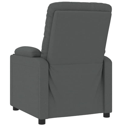 Masážní Křeslo Tmavě Šedé Textil