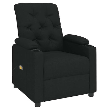 Masážní Křeslo Černé Textil