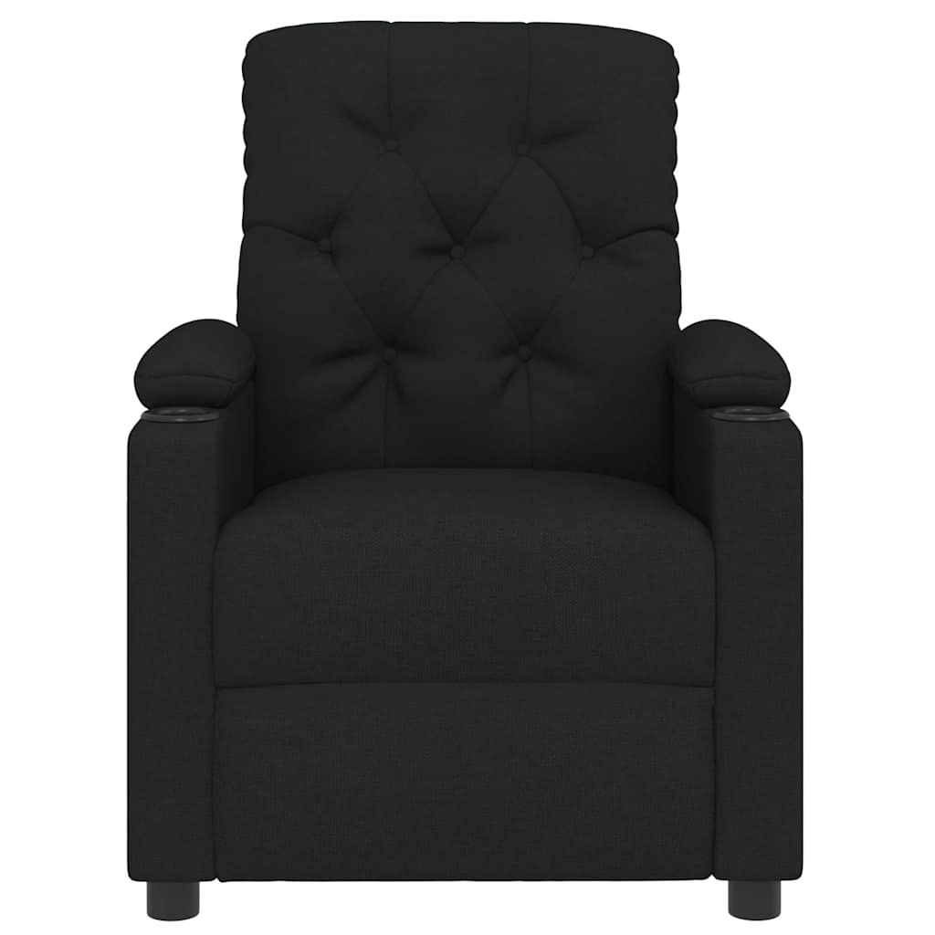 Masážní Křeslo Černé Textil