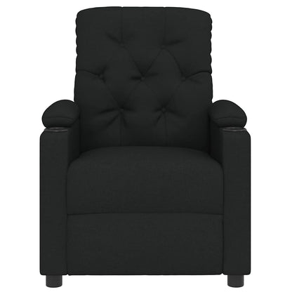 Masážní Křeslo Černé Textil