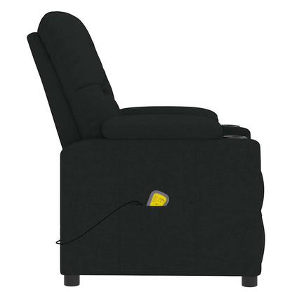 Masážní Křeslo Černé Textil