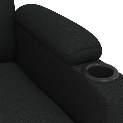 Masážní Křeslo Černé Textil