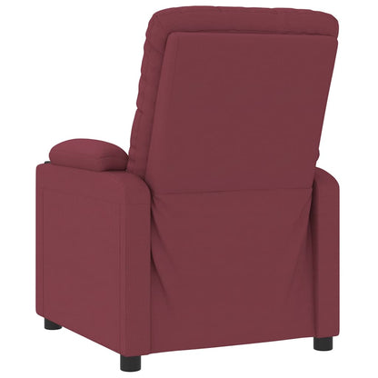 Masážní Křeslo Vínové Textil
