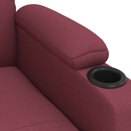 Masážní Křeslo Vínové Textil