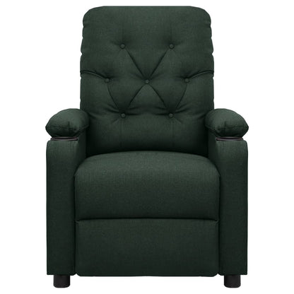 Masážní Křeslo Tmavě Zelené Textil