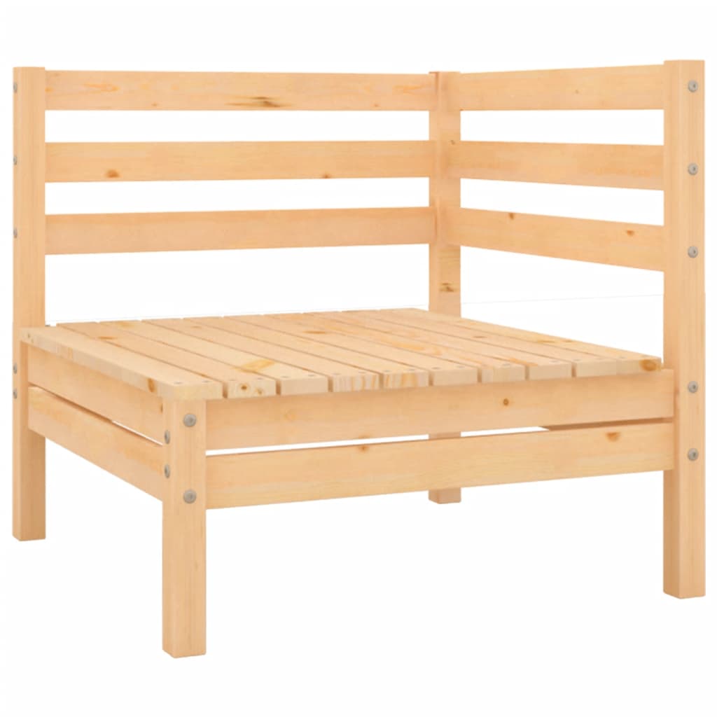 3Dílná Zahradní Sedací Souprava Masivní Borové Dřevo