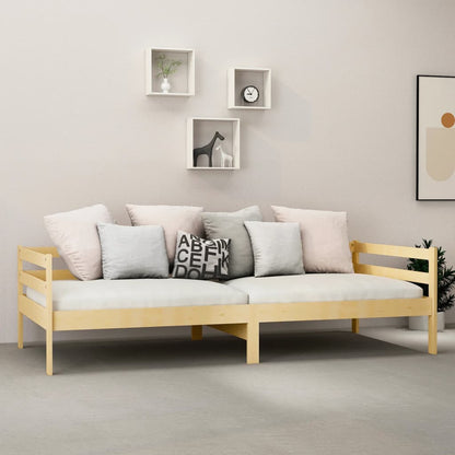 Válenda S Matrací 90 X 200 Cm Masivní Borové Dřevo