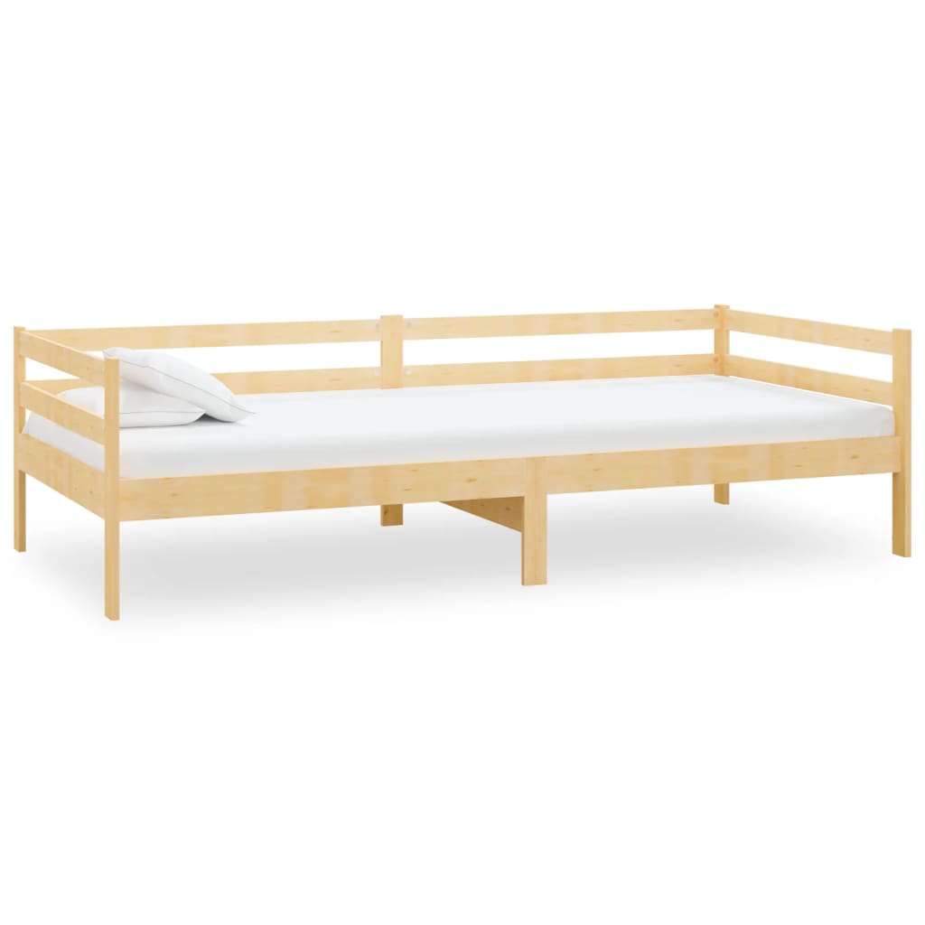 Válenda S Matrací 90 X 200 Cm Masivní Borové Dřevo