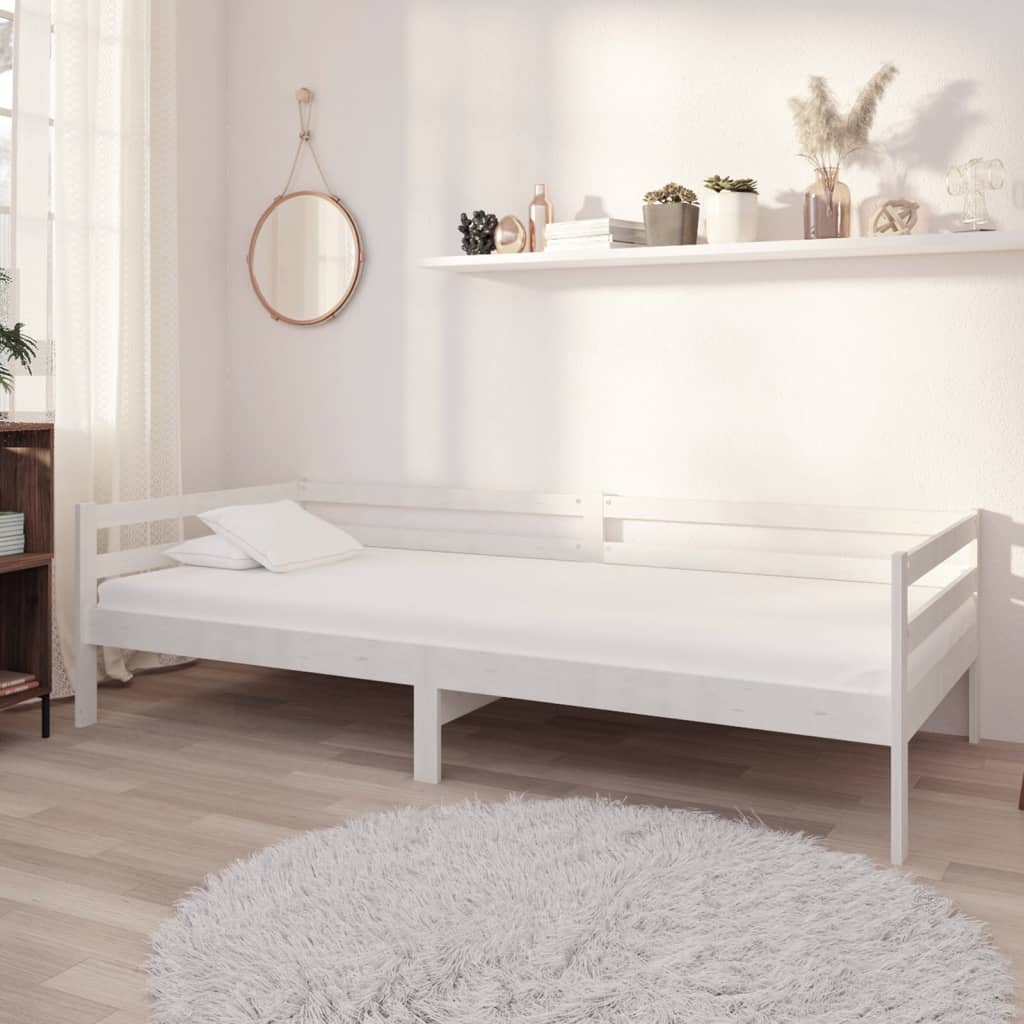 Válenda S Matrací 90 X 200 Cm Masivní Borové Dřevo