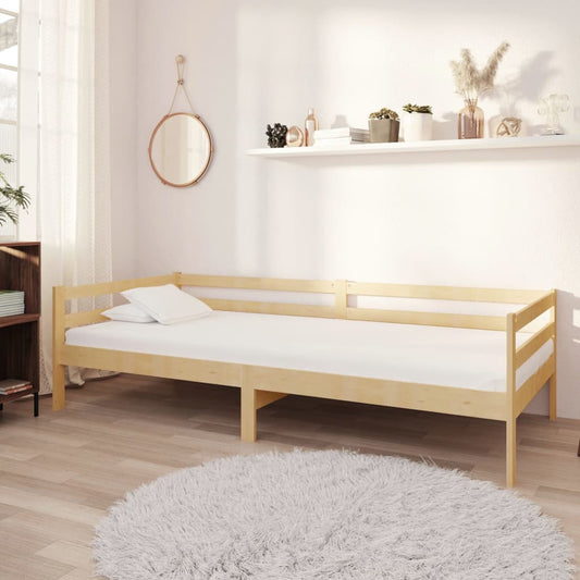 Válenda S Matrací 90 X 200 Cm Masivní Borové Dřevo