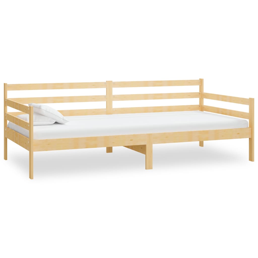 Válenda S Matrací 90 X 200 Cm Masivní Borové Dřevo