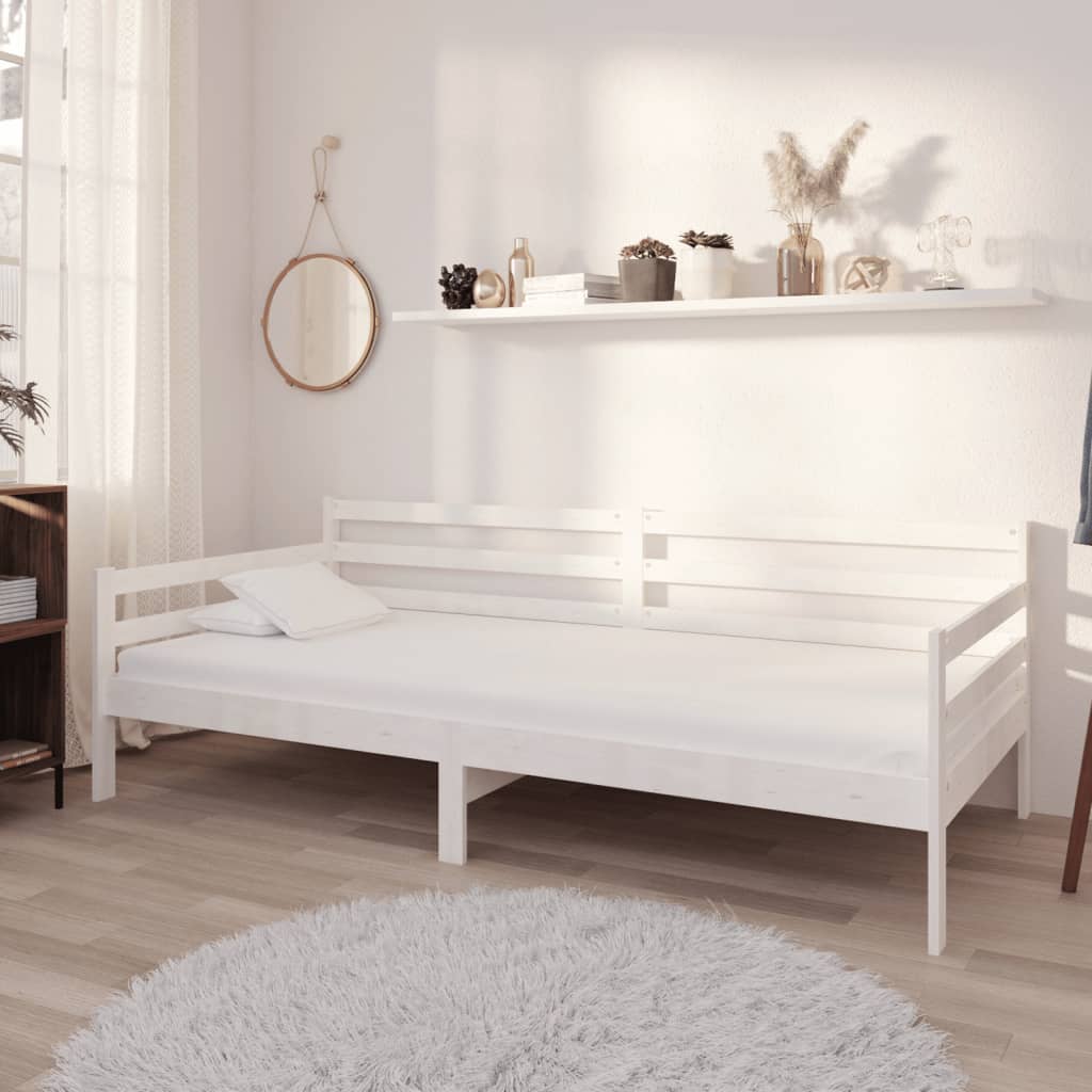 Válenda S Matrací 90 X 200 Cm Masivní Borové Dřevo