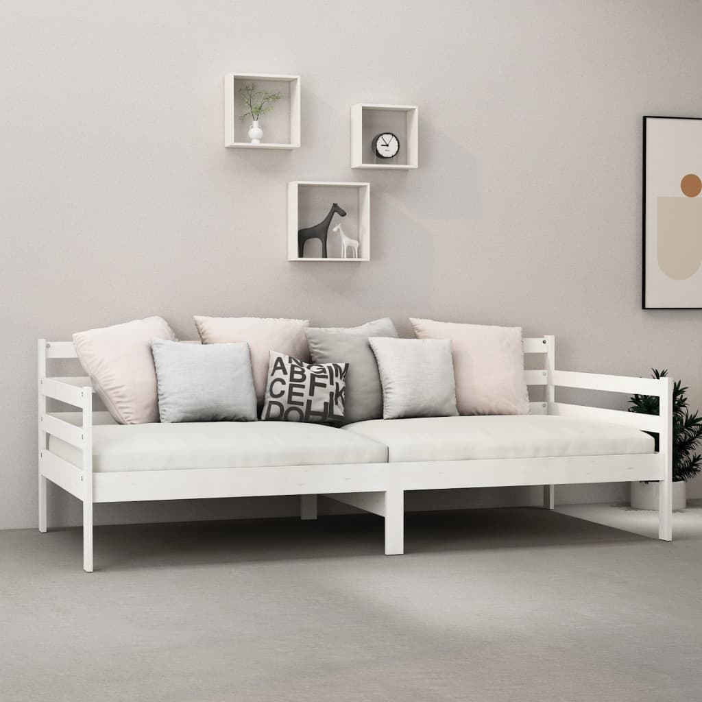 Válenda S Matrací 90 X 200 Cm Masivní Borové Dřevo