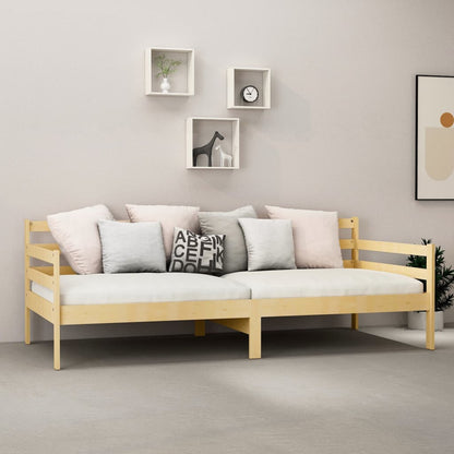 Válenda S Matrací 90 X 200 Cm Masivní Borové Dřevo