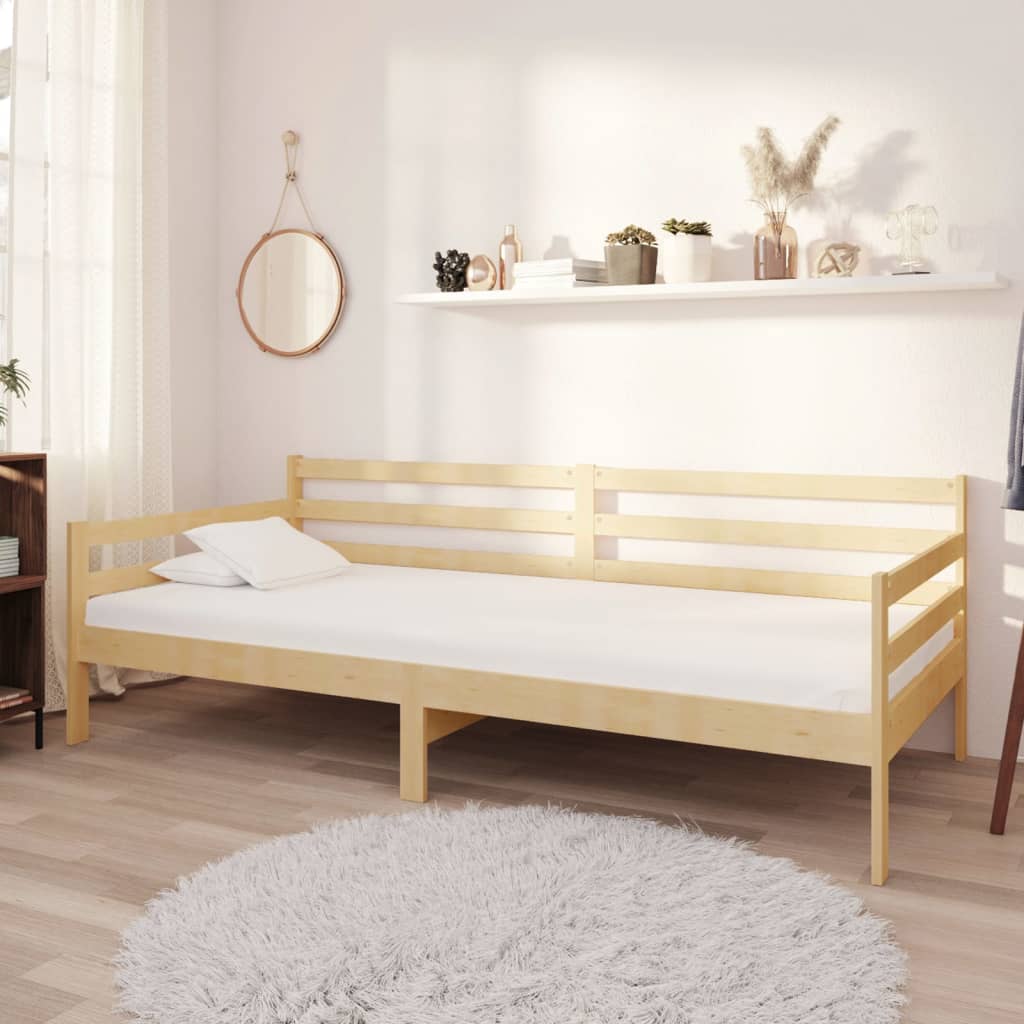 Válenda S Matrací 90 X 200 Cm Masivní Borové Dřevo