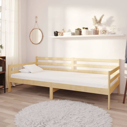 Válenda S Matrací 90 X 200 Cm Masivní Borové Dřevo