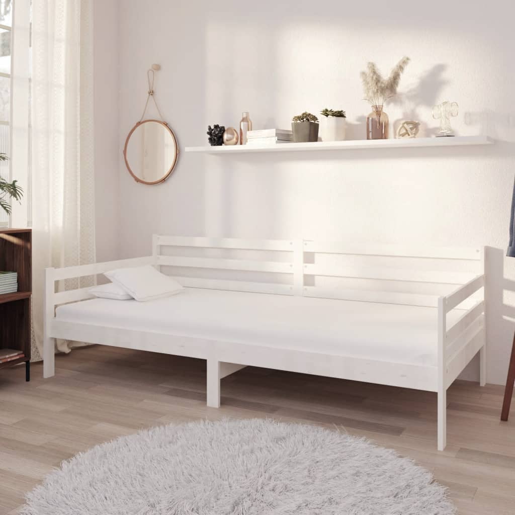 Válenda S Matrací 90 X 200 Cm Masivní Borové Dřevo