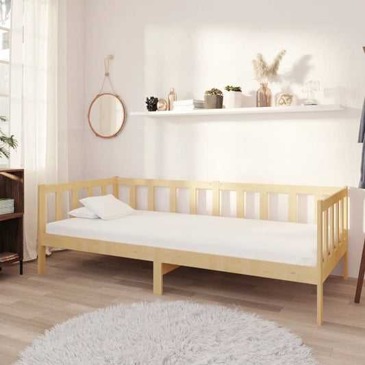 Válenda S Matrací 90 X 200 Cm Masivní Borové Dřevo