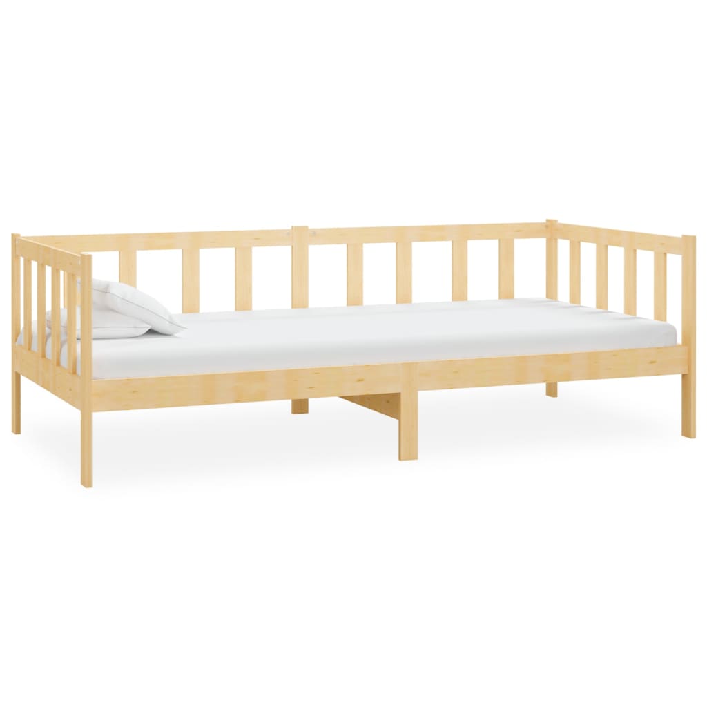 Válenda S Matrací 90 X 200 Cm Masivní Borové Dřevo