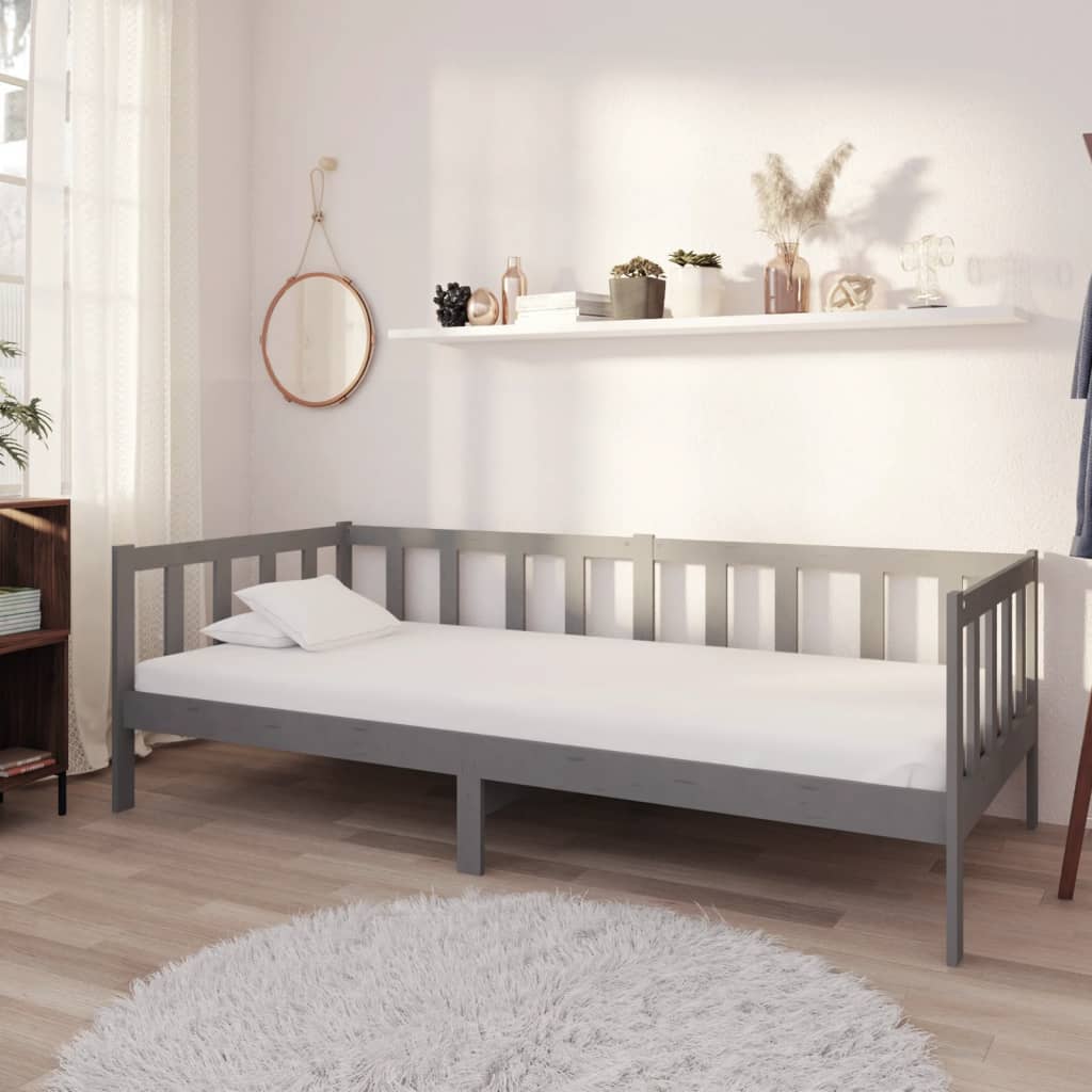 Válenda S Matrací 90 X 200 Cm Masivní Borové Dřevo