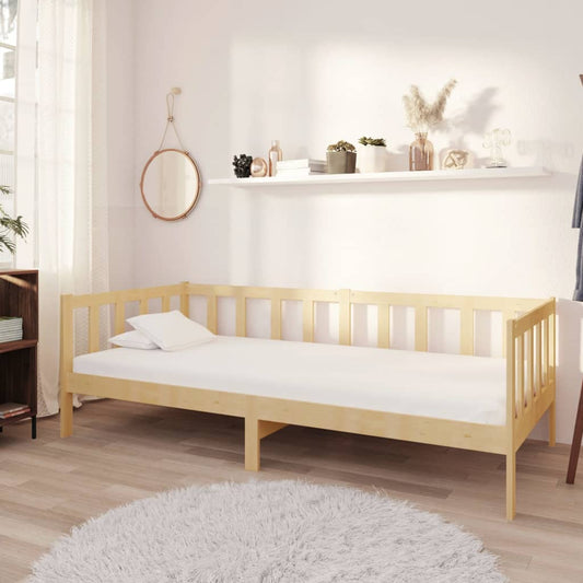 Válenda S Matrací 90 X 200 Cm Masivní Borové Dřevo