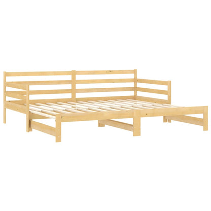 Výsuvná Válenda 2× (90 X 200 Cm) Masivní Borové Dřevo
