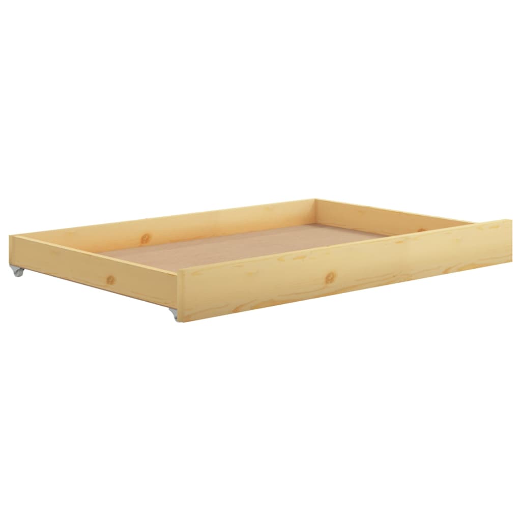Válenda Se Zásuvkami 90 X 200 Cm Masivní Borové Dřevo