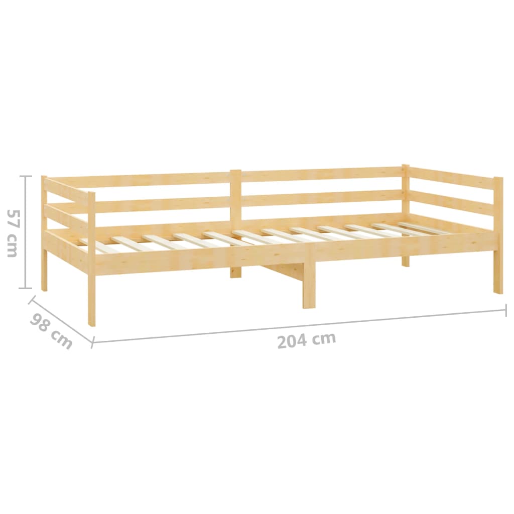 Válenda Se Zásuvkami 90 X 200 Cm Masivní Borové Dřevo