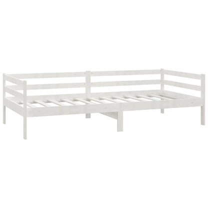 Válenda Se Zásuvkami 90 X 200 Cm Bílá Masivní Borové Dřevo