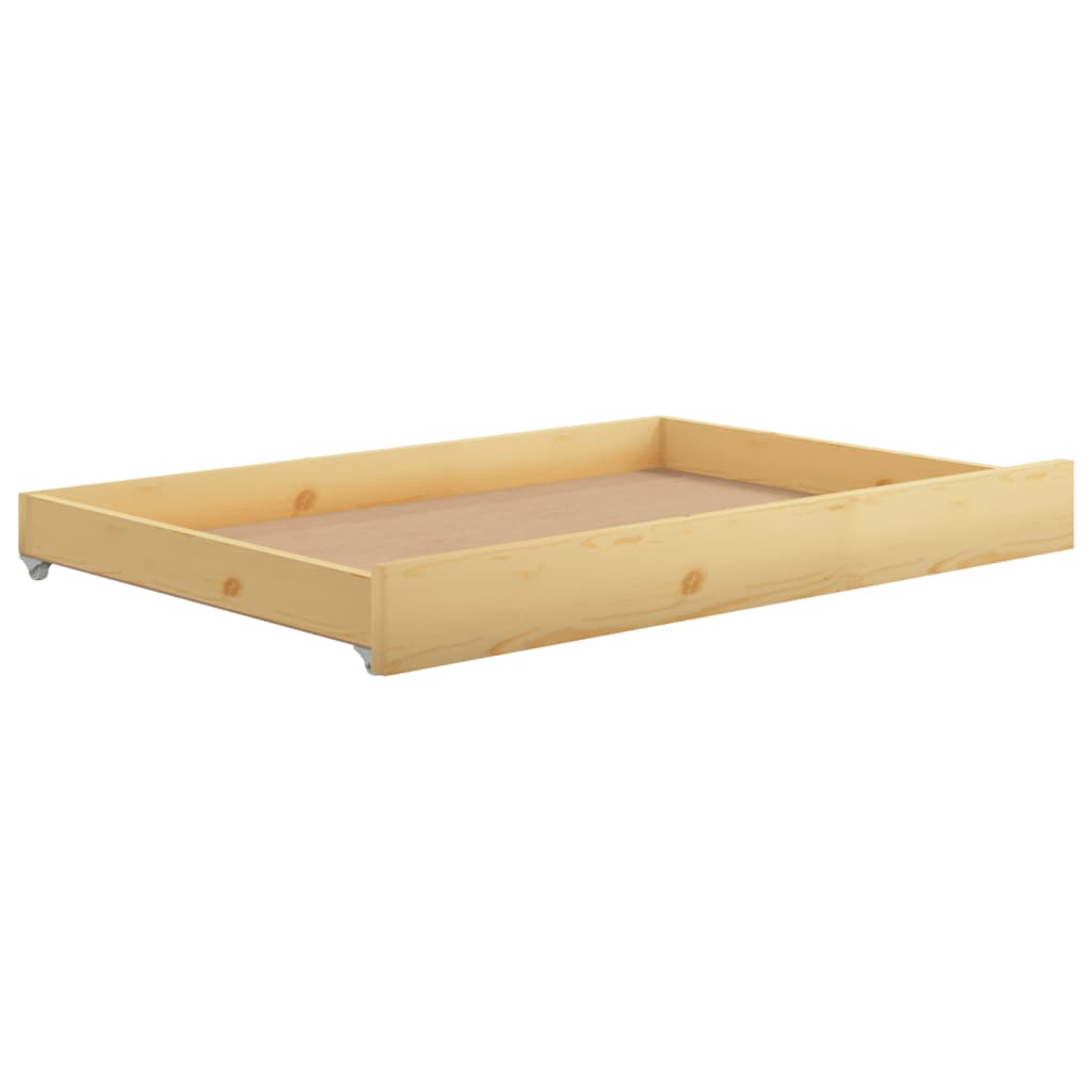 Válenda Se Zásuvkami 90 X 200 Cm Masivní Borové Dřevo