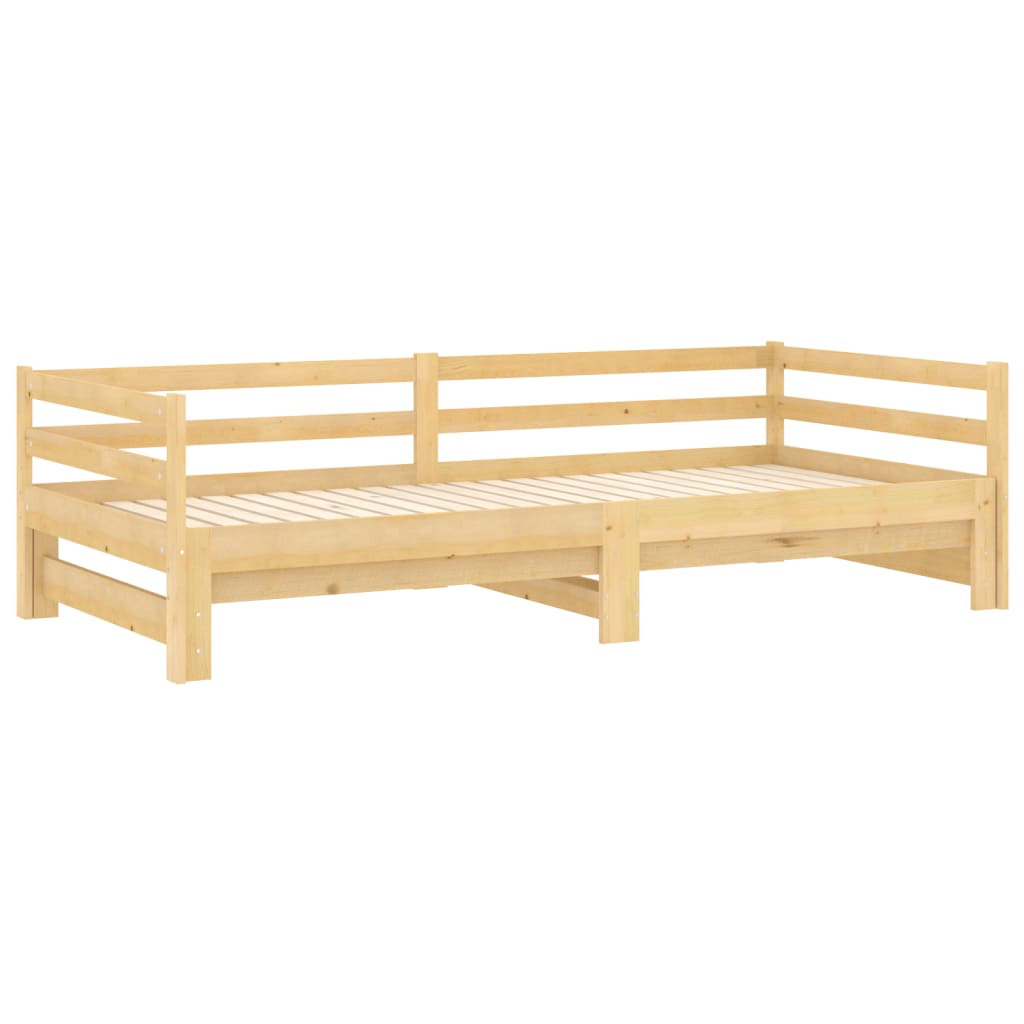 Výsuvná Válenda 2× (90 X 200 Cm) Masivní Borové Dřevo