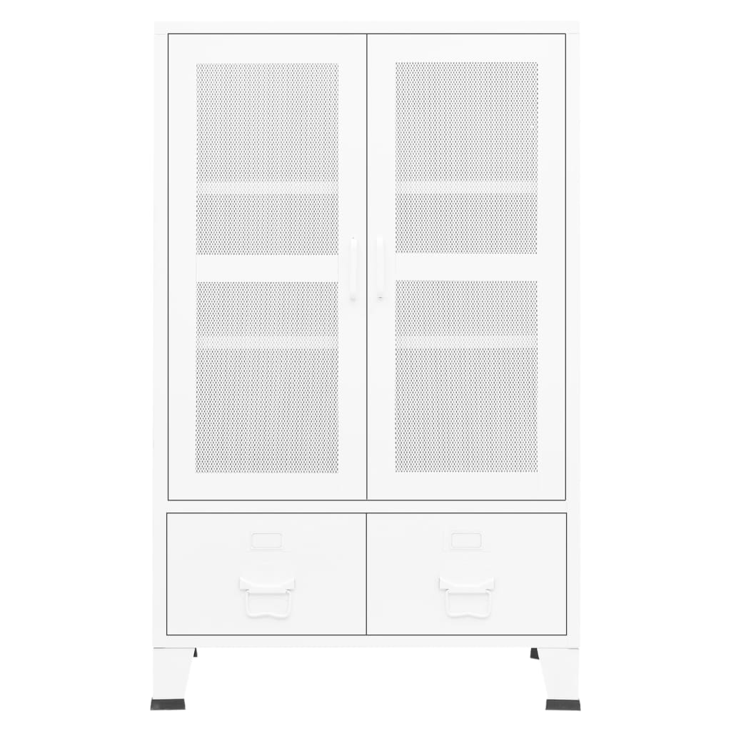 Industriální Úložná Skříň 70 X 40 X 115 Cm Kov