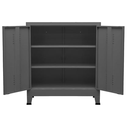 Industriální Úložná Skříň 90 X 40 X 100 Cm Ocel