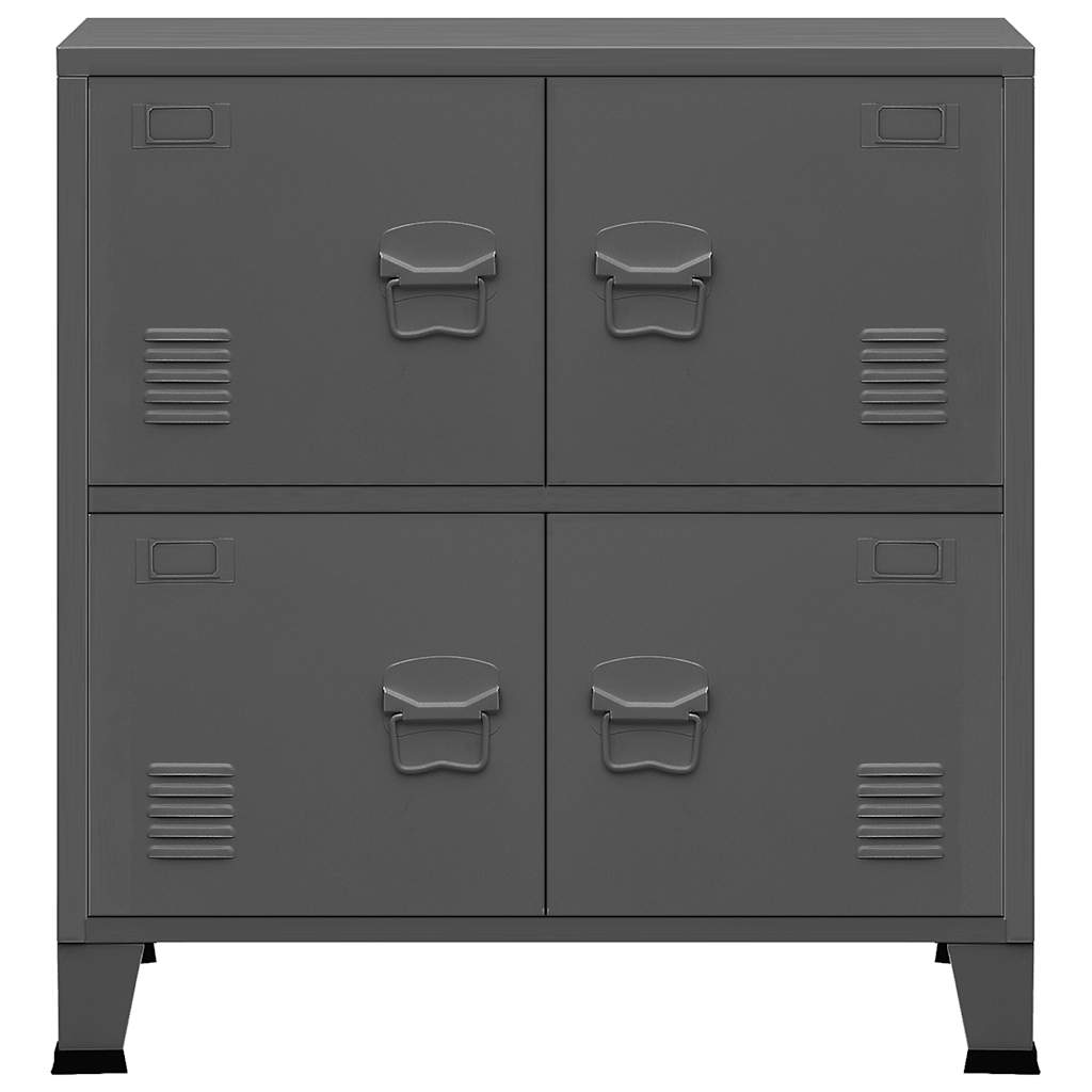 Industriální Úložná Skříň 75 X 40 X Ocel