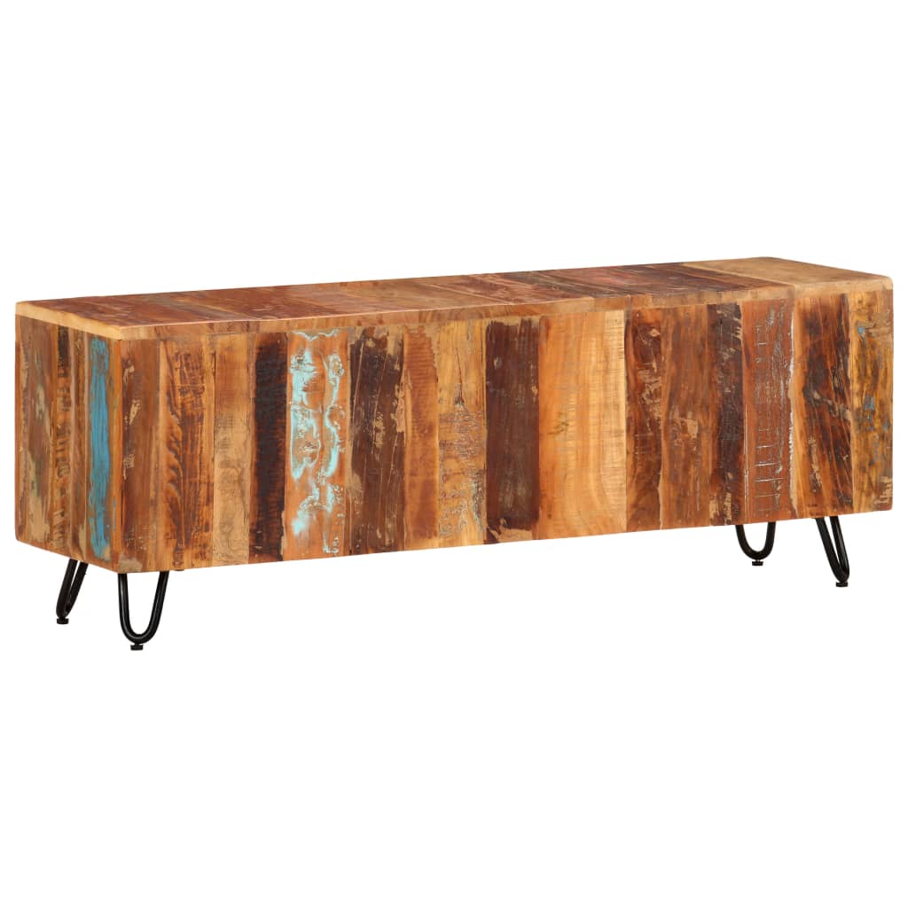Tv Skříňka 110 X 30 X 40 Cm Masivní Recyklované Dřevo