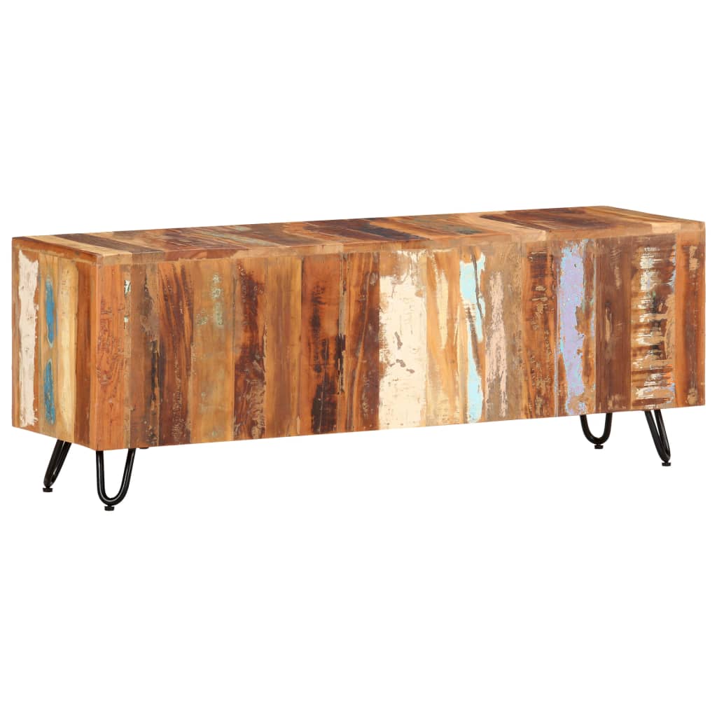 Tv Skříňka 110 X 30 X 40 Cm Masivní Recyklované Dřevo