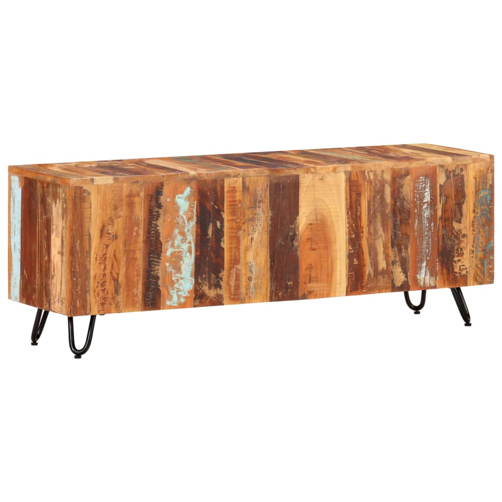 Tv Skříňka 110 X 30 X 40 Cm Masivní Recyklované Dřevo