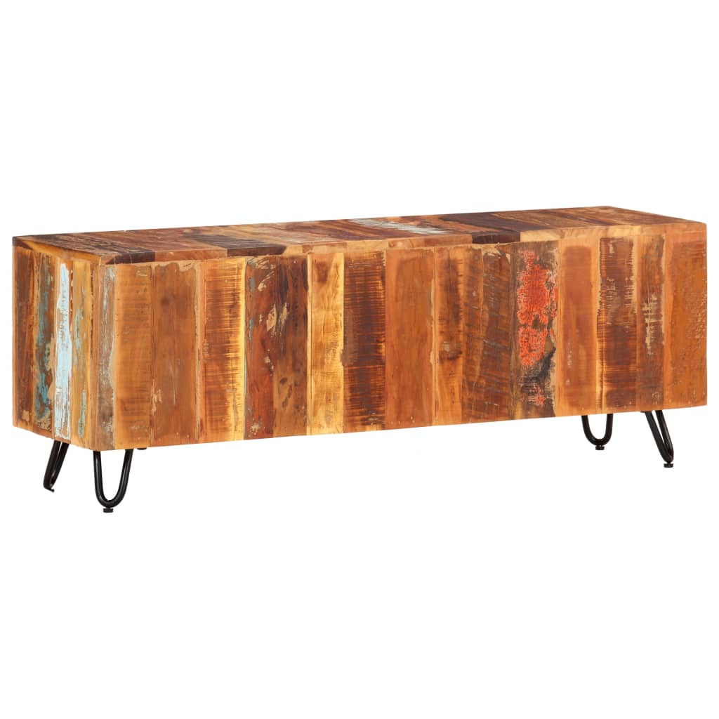 Tv Skříňka 110 X 30 X 40 Cm Masivní Recyklované Dřevo