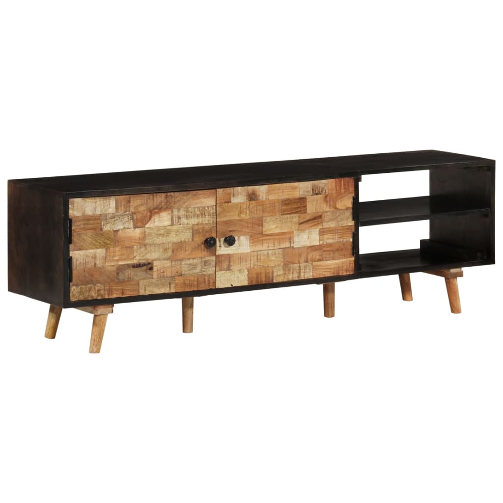 Tv Stolek 140 X 30 X 45 Cm Hrubé Mangovníkové A Akáciové Dřevo