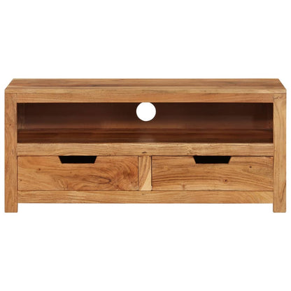 Tv Skříňka 88 X 35 X 40 Cm Masivní Akáciové Dřevo