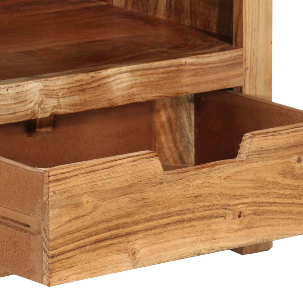 Tv Skříňka 88 X 35 X 40 Cm Masivní Akáciové Dřevo