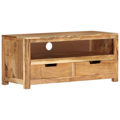Tv Skříňka 88 X 35 X 40 Cm Masivní Akáciové Dřevo