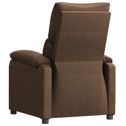 Polohovací Křeslo Hnědé Textil